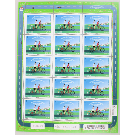 FEUILLET DE FRANCE - CYCLOTOURISME - N° F109 - ANNÉE 2023 - TIMBRES NEUFS**