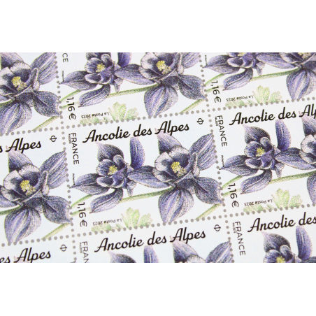 FEUILLET DE FRANCE - ANCOLIE DES ALPES - N° F87 - ANNÉE 2023 - TIMBRES NEUFS**