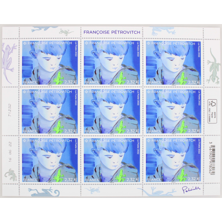 FEUILLET DE FRANCE - FRANCOISE PÉTROVITCH N° F75 - ANNÉE 2022 - TIMBRES NEUFS**