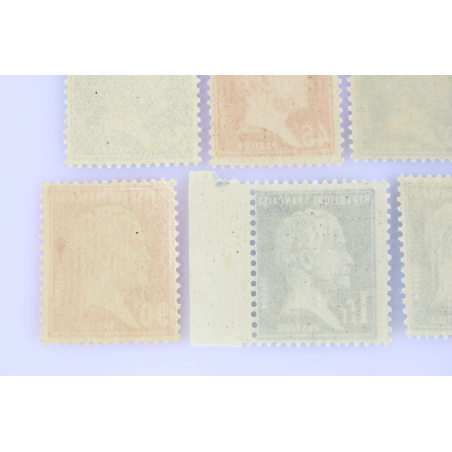 FRANCE SÉRIE TIMBRES PASTEUR N° 170 A 181 NEUFS AVEC ET SANS CHARNIÈRE - 1923-26