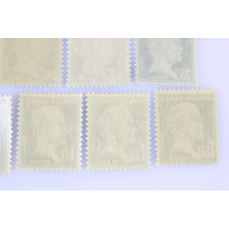 FRANCE SÉRIE TIMBRES PASTEUR N° 170 A 181 NEUFS AVEC ET SANS CHARNIÈRE - 1923-26