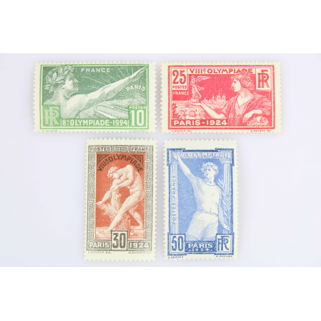 FRANCE N° 183 à 186, JEUX OLYMPIQUES DE PARIS, TIMBRES NEUFS*/** DE 1924