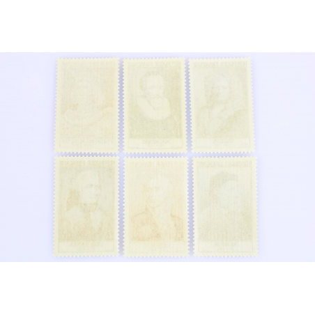 FRANCE SÉRIE N° 1027 A 1032 CÉLÉBRITÉS - SÉRIE RENOIR, TIMBRES NEUFS** 1955