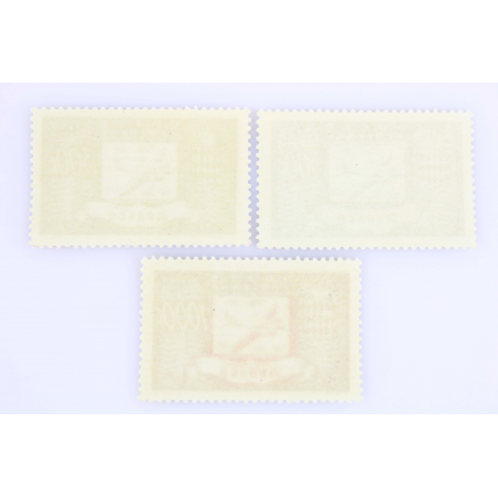 MONACO AVIONS ET ARMOIRIES POSTE AÉRIENNE N° 42 A 44 TIMBRES NEUFS** ANNÉE 1949