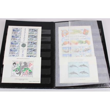 MONACO COLLECTION DE BLOCS / CARNETS MODERNES, TIMBRES NEUFS** FACIALE 278 EUROS