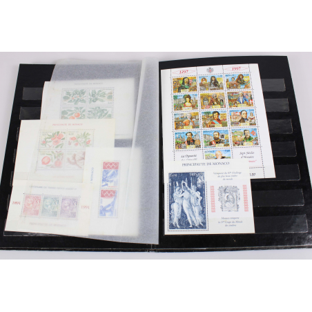 MONACO COLLECTION DE BLOCS / CARNETS MODERNES, TIMBRES NEUFS** FACIALE 278 EUROS