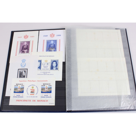 MONACO COLLECTION DE BLOCS / CARNETS MODERNES, TIMBRES NEUFS** FACIALE 278 EUROS