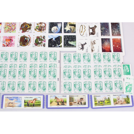 LOT DE 200 TIMBRES VALIDITÉS PERMANENTES AFFRANCHISSEMENT LETTRES VERTES FRANCE