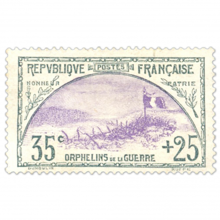 FRANCE N° 152 TIMBRE AU PROFIT DES ORPHELINS, NEUF AVEC CHARNIÈRE ANNÉES 1917-18