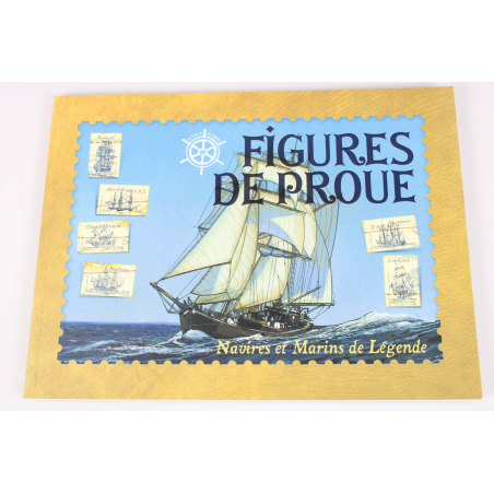 LE LIVRE DES TIMBRES "FIGURES DE PROUE - NAVIRES ET MARINS DE LÉGENDE" 2008