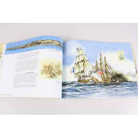 LE LIVRE DES TIMBRES "FIGURES DE PROUE - NAVIRES ET MARINS DE LÉGENDE" 2008