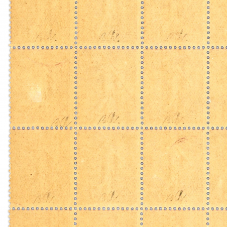 FEUILLE 25 TIMBRES FRANCE TYPE SEMEUSE N° 131, SIGNÉ EXPERT CHEZ BRUN PIÈCE RARE