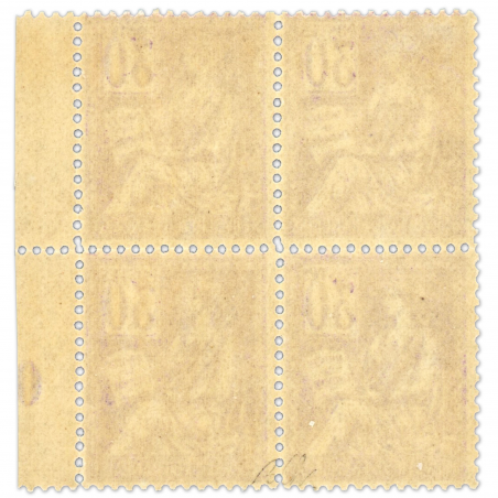 FRANCE BLOC DE 4 TIMBRES MOUCHON N° 115, TIMBRES NEUFS** SIGNÉS EXPERT CHEZ JF BRUN