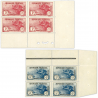 FRANCE BLOCS 4 TIMBRES N° 231 / 232 ORPHELINS, NEUFS** SIGNÉS EXPERT CHEZ BRUN