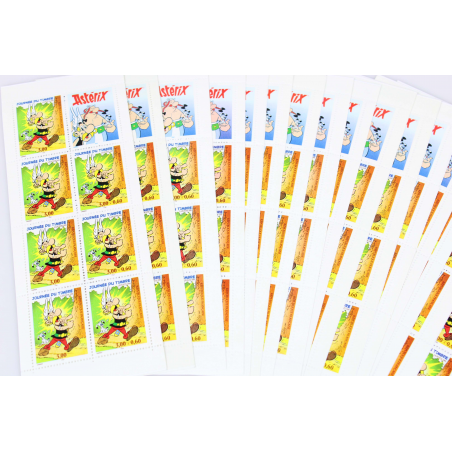 LOT DE 20 CARNETS ASTÉRIX TIMBRES 3 FRANCS POUR AFFRANCHISSEMENT, FACIALE 64€