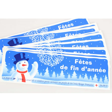 LOT DE 20 CARNETS CR 1996 TIMBRES 3 FRANCS POUR AFFRANCHISSEMENT, FACIALE 91€