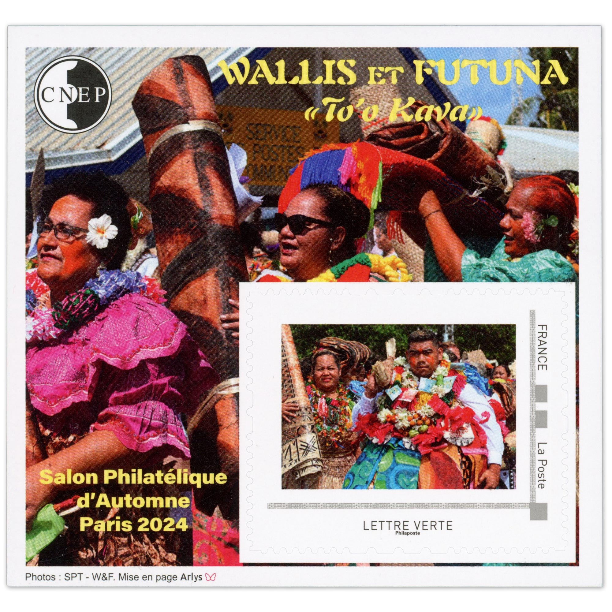 FRANCE BLOC CNEP DENTELÉ N°98 WALLIS ET FUTUNA, SALON AUTOMNE PARIS 2024