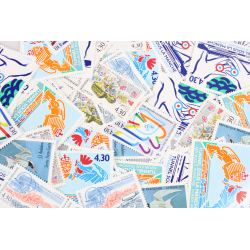LOT DE 100 TIMBRES FRANCE NEUFS AFFRANCHISSEMENT 4,30 FRANCS, SOUS FACIALE
