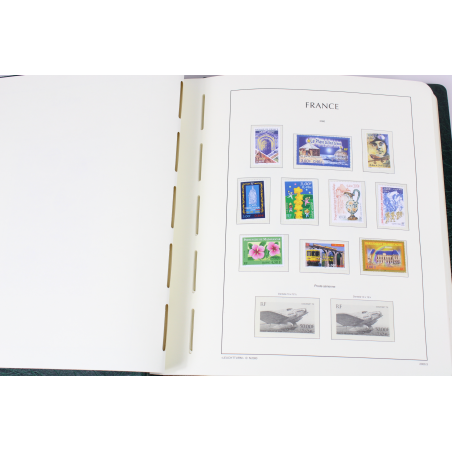 FRANCE COLLECTION DE TIMBRES DE 2000 À 2003 NEUFS, ALBUM LEUCHTTURM FACIALE 296€