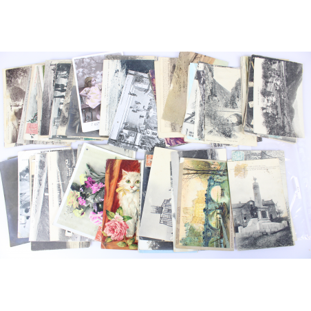 LOT DE 675 CARTES POSTALES ANCIENNES DE FRANCE, CPA