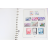 ALBUM LINDNER POUR COLLECTION DE TIMBRES MONACO 1972 A 1983 + TIMBRES