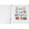 ALBUM LINDNER POUR COLLECTION DE TIMBRES MONACO 1972 A 1983 + TIMBRES