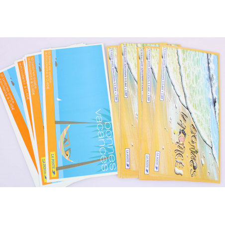 LOT 20 CARNETS AUTOADHÉSIFS VACANCES TIMBRES 0.46 € POUR AFFRANCHIR, FACIALE 92€