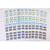 LOT 20 CARNETS AUTOADHÉSIFS VOEUX TIMBRES 0.46 € POUR AFFRANCHIR, FACIALE 92€