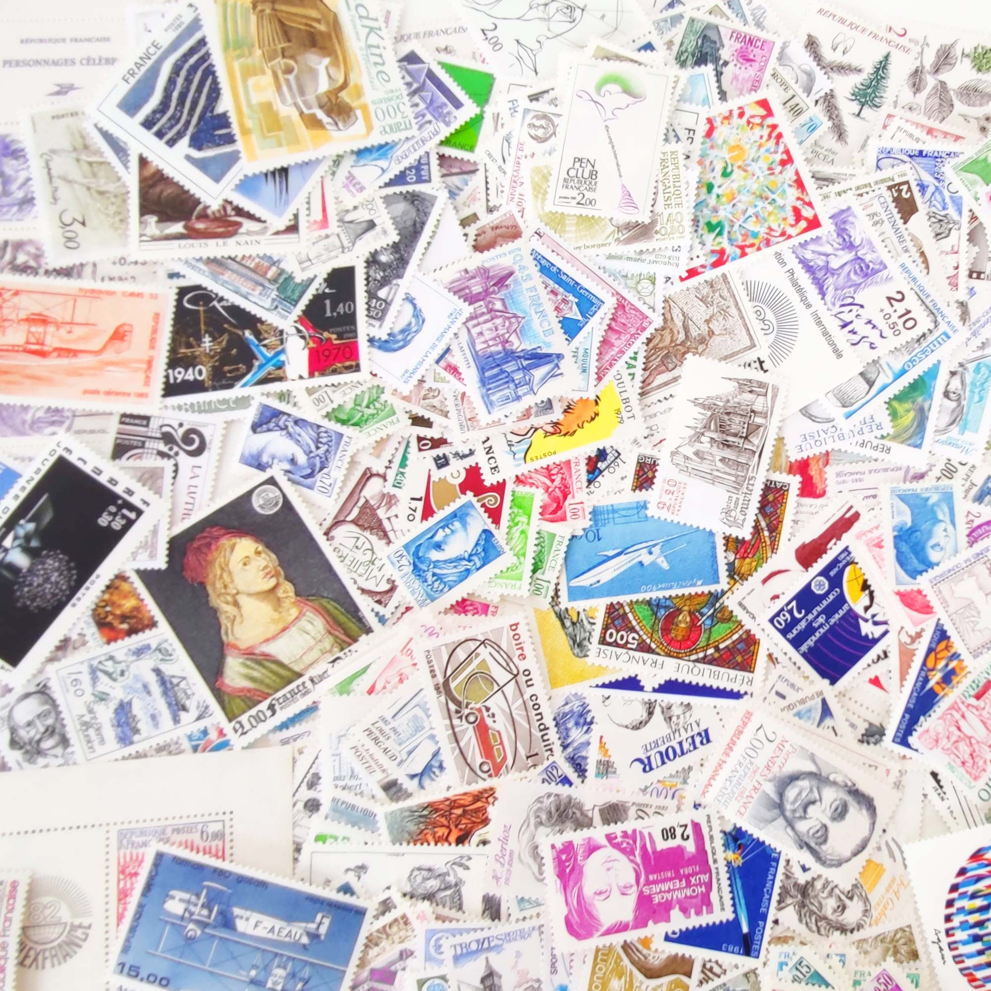 LOT DE TIMBRES NEUFS** ANNEES 1978-1985 POUR VOS COURRIERS OU COLLECTION VF 152€