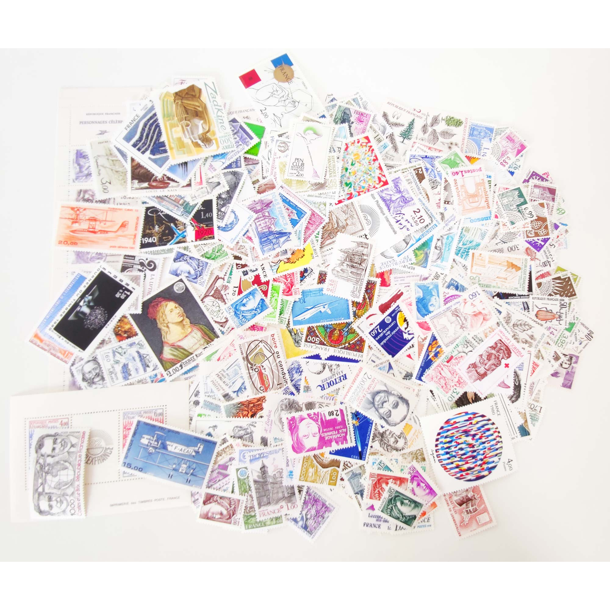 LOT DE TIMBRES NEUFS** ANNEES 1978-1985 POUR VOS COURRIERS OU COLLECTION VF 152€