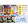 LOT DE TIMBRES ET BLOCS NEUFS** EN EUROS POUR VOS COURRIERS / COLLECTION VF 755€