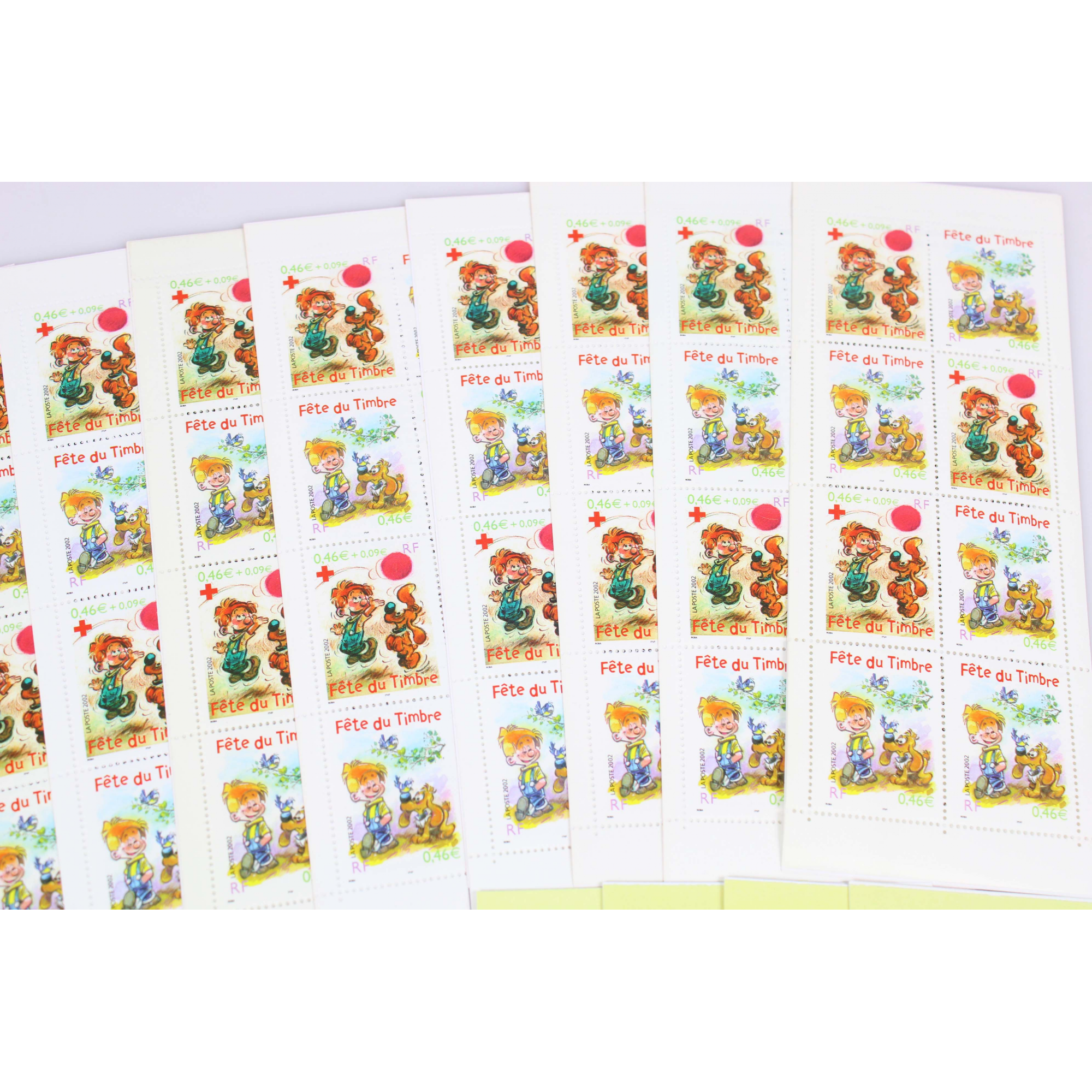 LOT 20 CARNETS BC3370a/BC3467a BOULE BILL/LAGAFFE TIMBRES 0.46 €, FACIALE 73.6€
