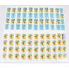 LOT 20 CARNETS TINTIN/LUCKY LUKE TIMBRES 0.46 € POUR AFFRANCHIR, FACIALE 69€