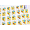 LOT 20 CARNETS TINTIN/LUCKY LUKE TIMBRES 0.46 € POUR AFFRANCHIR, FACIALE 69€