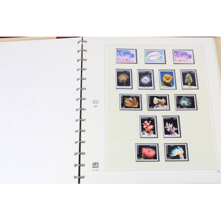 COLLECTION MONACO 1980 A 1986 TIMBRES NEUFS ALBUM SAFE VALEUR FACIALE 187 EUROS