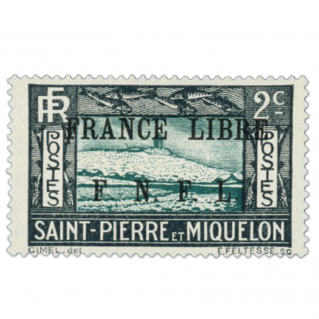 COLONIE FRANÇAISE SAINT PIERRE ET MIQUELON N° 234, TIMBRE NEUF SIGNÉ CHEZ BRUN