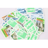 LOT DE 100 AFFRANCHISSEMENTS POUR LETTRES 20G FRANCE AVEC 3 TIMBRES EN FRANCS