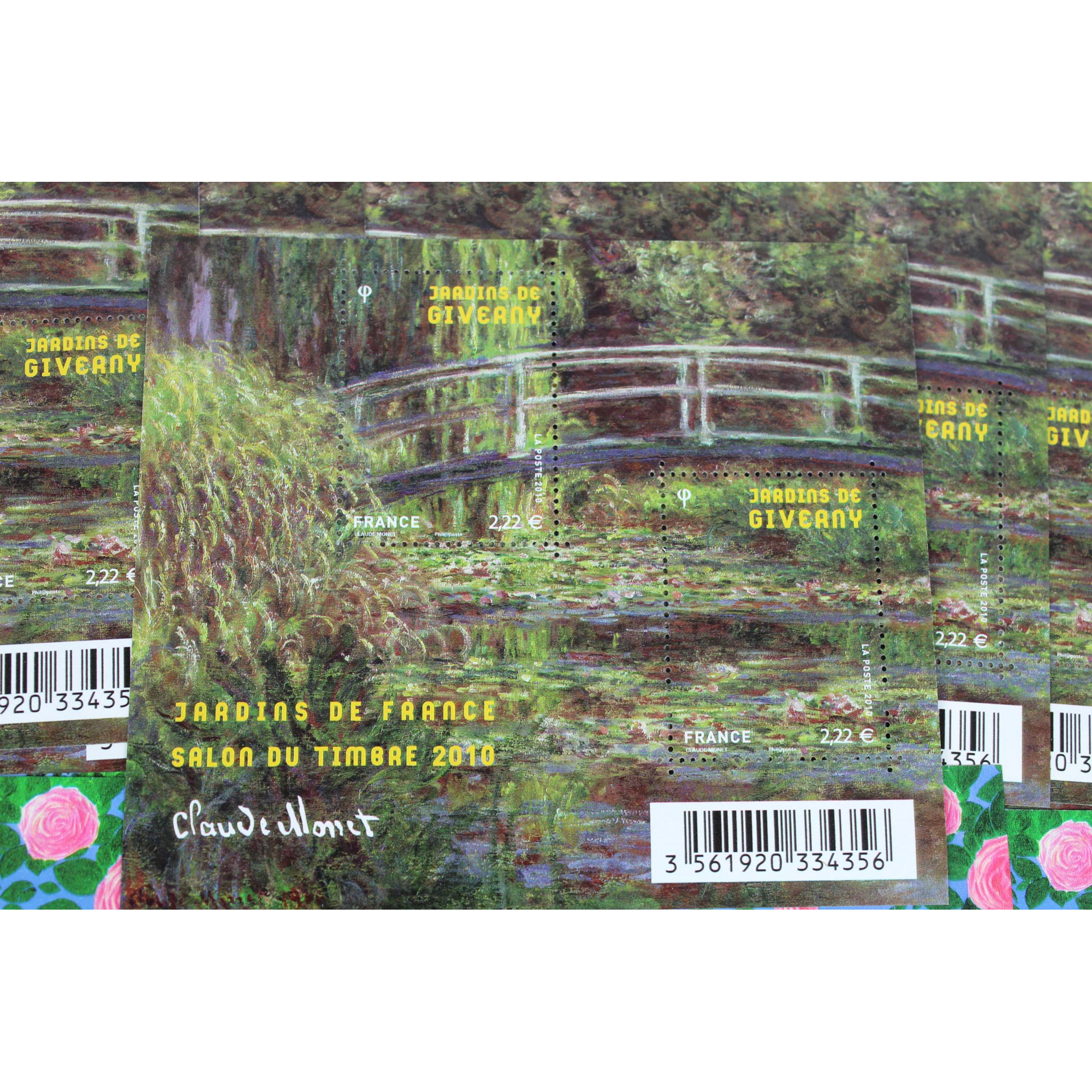 LOT 20 BLOCS N° F4384/F4479 JARDINS, TIMBRES NEUFS** 2.22€ x 2 - FACIALE 88.80€