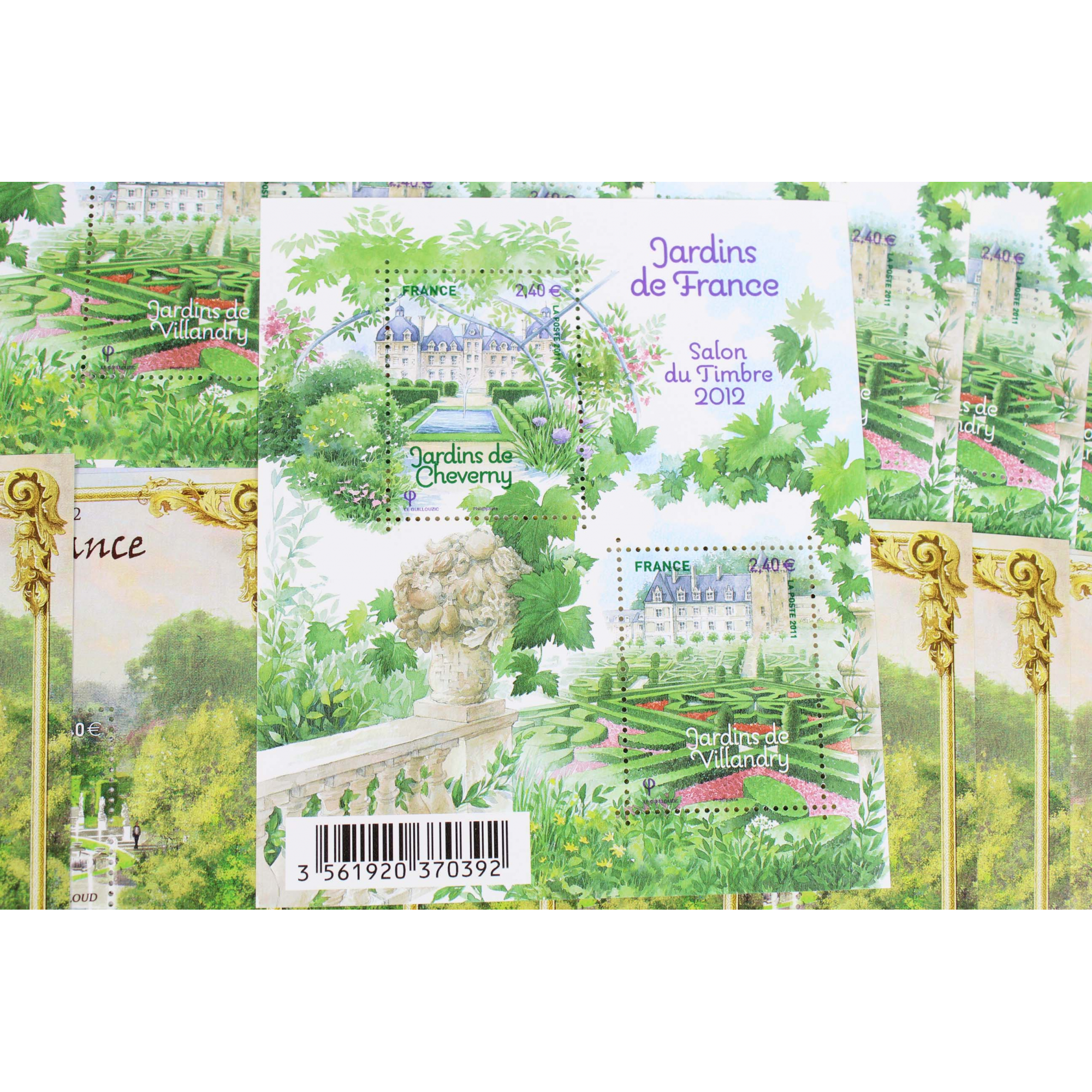 LOT 20 BLOCS N° F4580/F4663 JARDINS, TIMBRES NEUFS** 2.40€ x 2 - FACIALE 96€