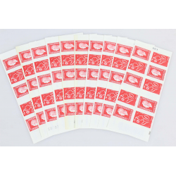 LOT 10 CARNETS COMPO VARIABLE N° 1513 TIMBRES VP ET 0.53€, VALEUR FACIALE 98€