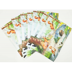 LOT DE 25 BLOCS N°36 ANIMAUX DES BOIS TIMBRES NEUFS**, FACIALE 50.5€