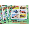 LOT 40 BLOCS N° 38 LÉGENDES DU RAIL, TIMBRES NEUFS** 0.23€ X 10 - FACIALE 92€