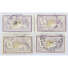 FRANCE LOT DE 4 TIMBRES N° 122 2f TYPE MERSON, TIMBRES OBLITÉRÉS COTE 360 EUROS