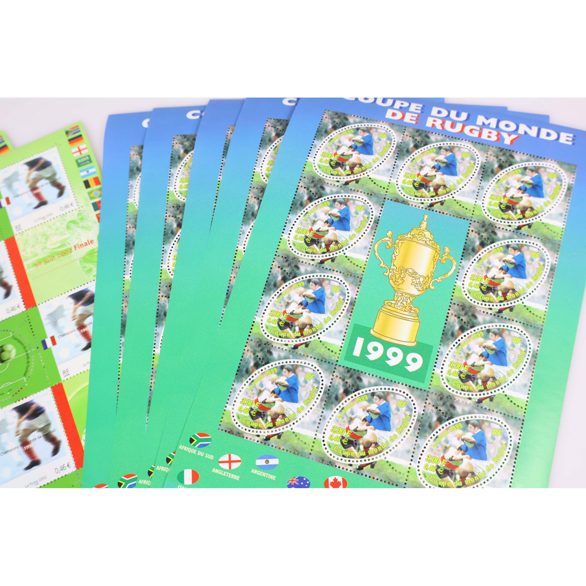 LOT 20 BLOCS N° 26/49 COUPE DU MONDE, TIMBRES NEUFS** 0.46€ X 10, FACIALE 92€