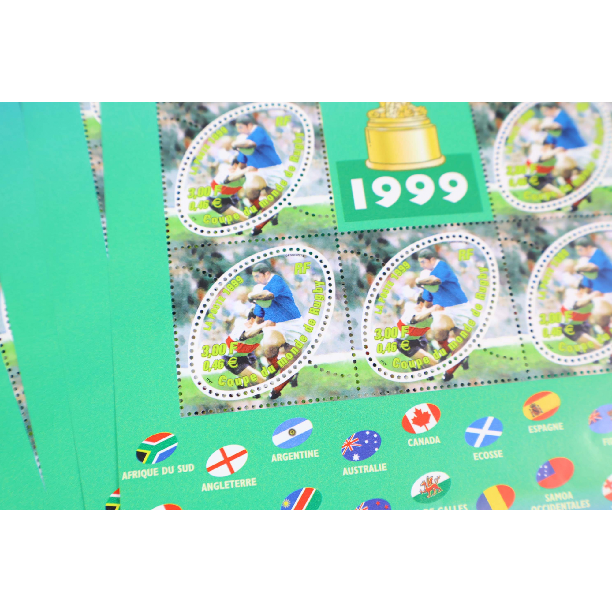 LOT 20 BLOCS N° 26/49 COUPE DU MONDE, TIMBRES NEUFS** 0.46€ X 10, FACIALE 92€