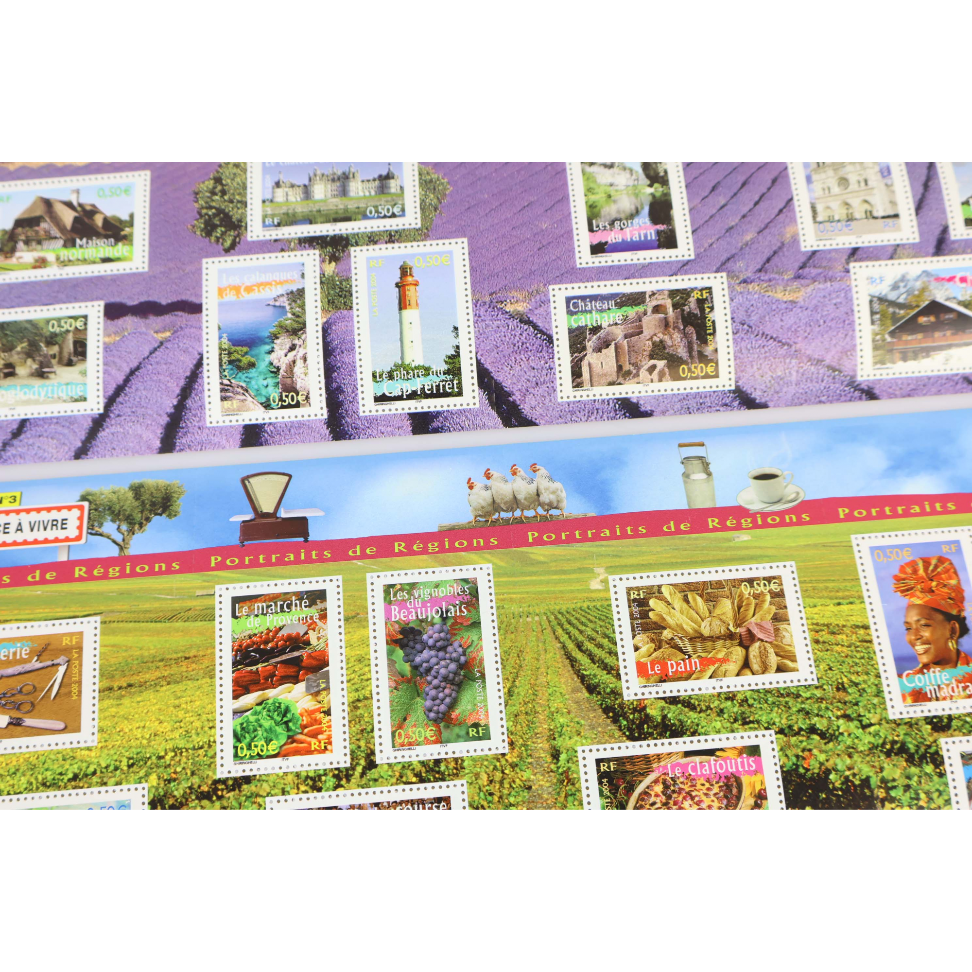 LOT 20 BLOCS N° 57/61/68/77 PORTRAITS DE RÉGIONS, TIMBRES NEUFS** 0.50€, VF 100€