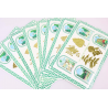 LOT 10 BLOCS N° 71 SALON DU TIMBRE 2004, TIMBRES NEUFS** 1.90€ X 4 FACIALE 76€