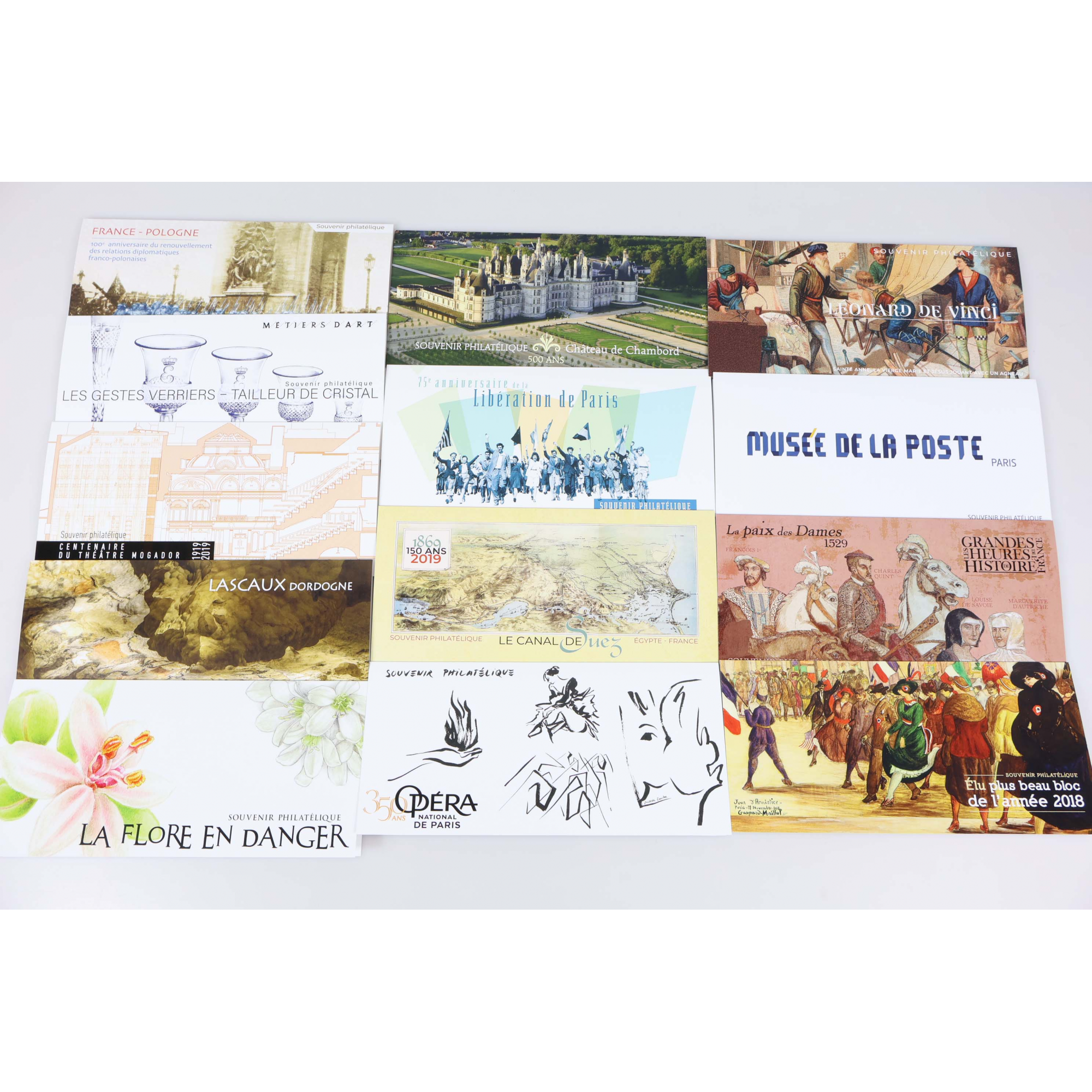 FRANCE COLLECTION BLOCS SOUVENIRS 2019 ANNÉE COMPLÈTE N° 151 A 163 NEUFS**