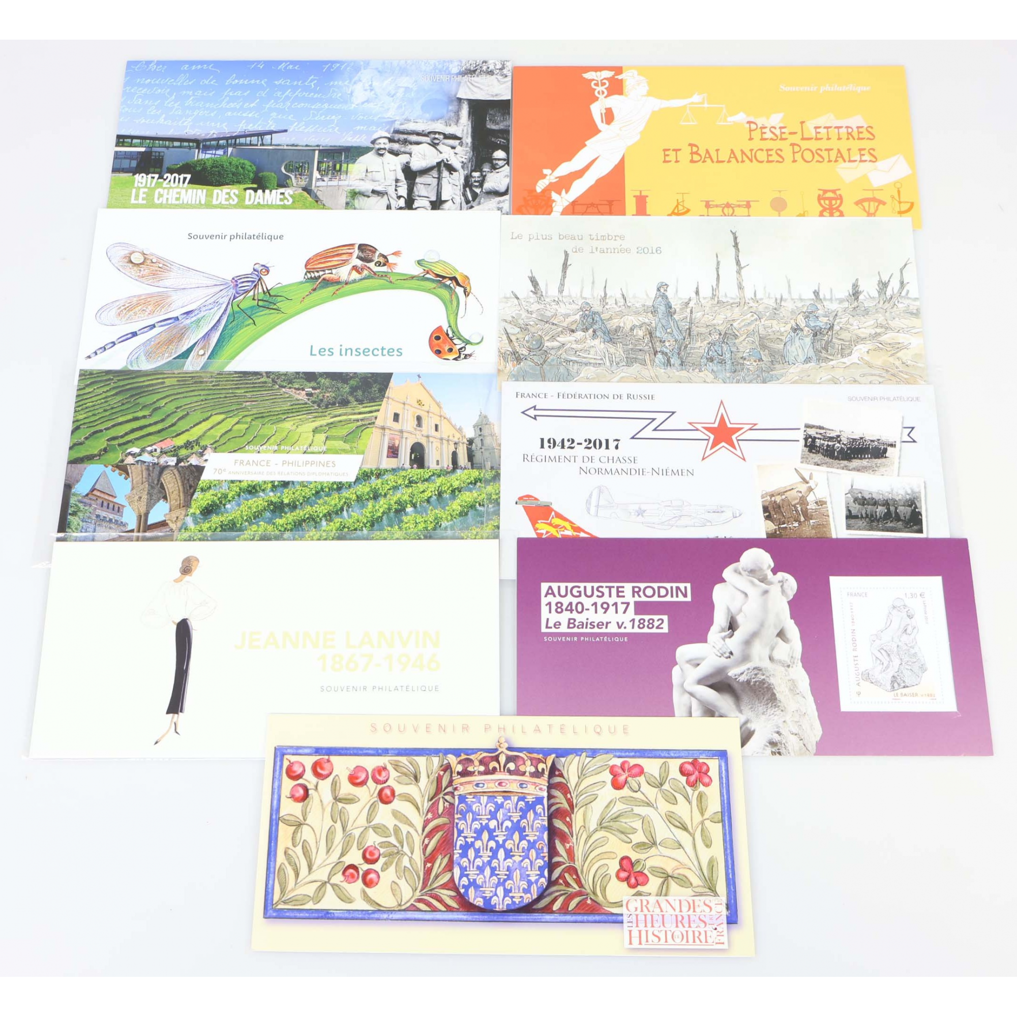 FRANCE COLLECTION BLOCS SOUVENIRS ANNÉE 2017 N° 132 A 141 SANS LE N°133, NEUFS**