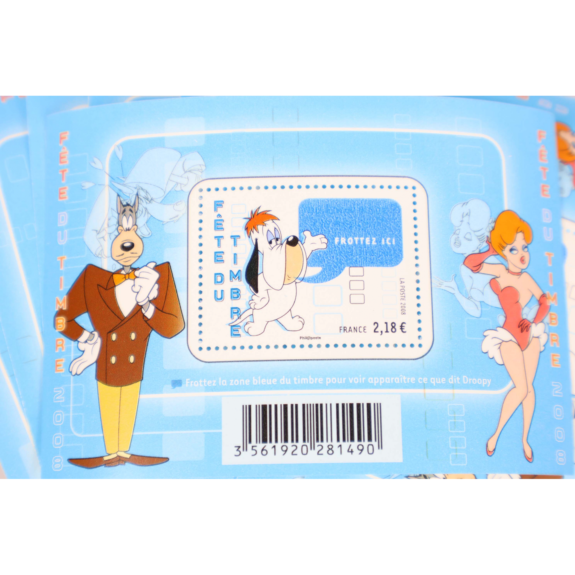 LOT 50 BLOCS N° 116 FETE DU TIMBRE TEX AVERY TIMBRES NEUFS** 2.18€ FACIALE 109€